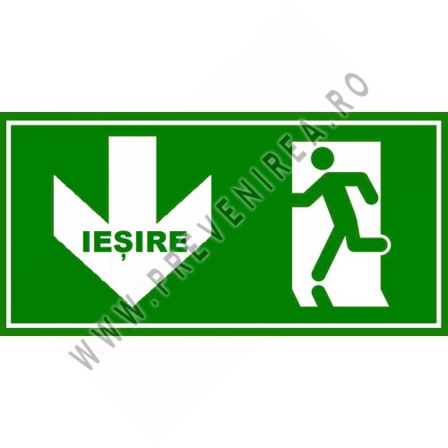 Placuta iesire cu sageata in jos Placuta iesire cu sageata in jos