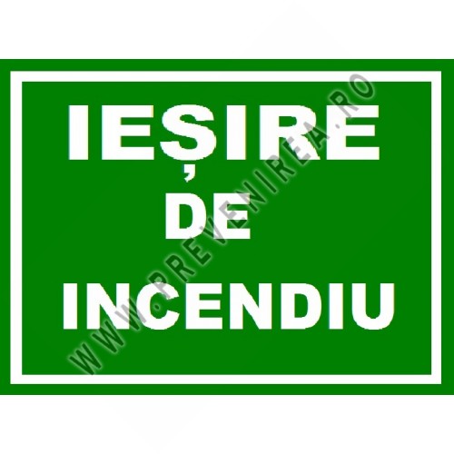 Placuta cu iesire de incendiu Placuta cu iesire de incendiu