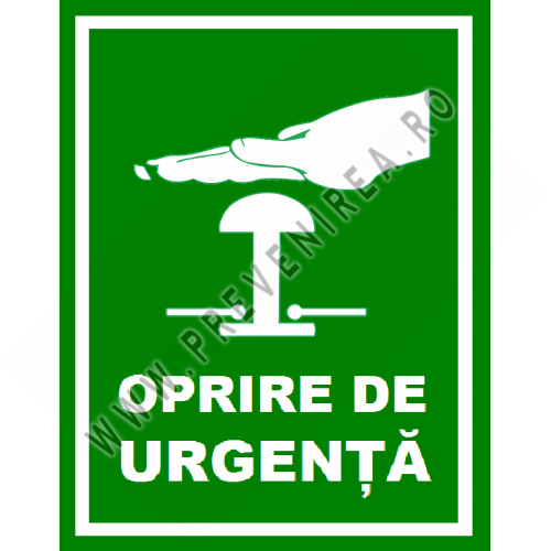 Placuta oprire de urgenta