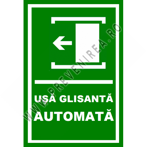 Placuta pentru usa automata glisanta prin stanga Placuta pentru usa automata glisanta prin stanga