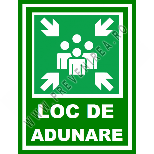 Placuta pentru loc de adunare