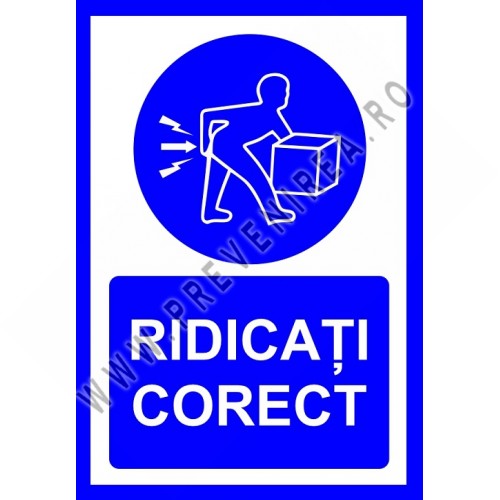 placuta ridicati corect