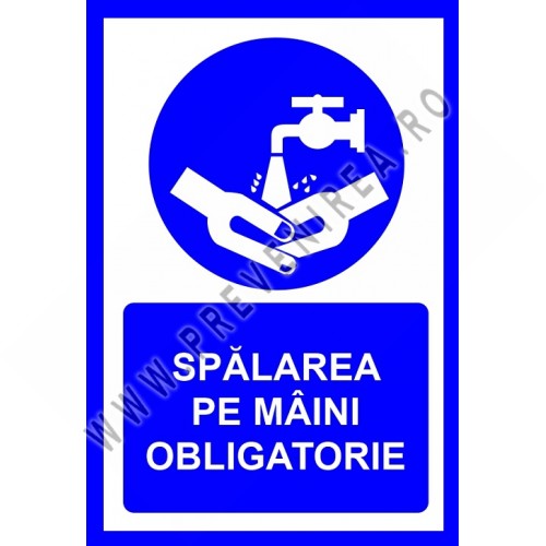 Placuta Spalarea pe maini obligatorie