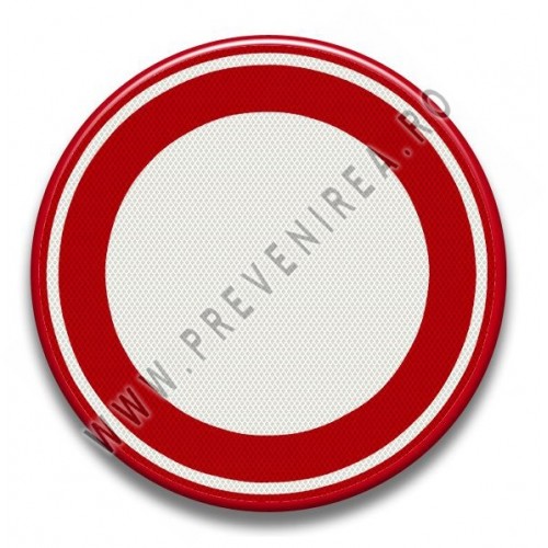 Placuta reflectorizanta cu circulatia interzisa în ambele sensuri