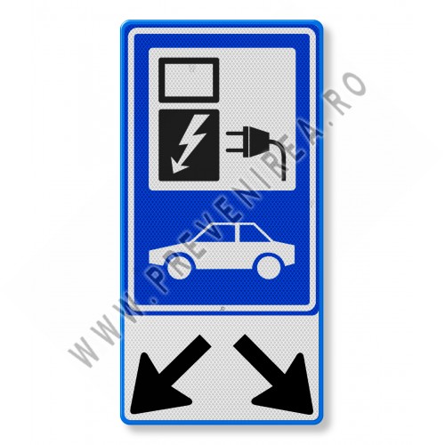 Placuta de circulație mașină electrică stanga si dreapta