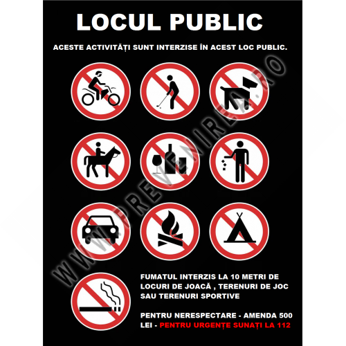 Placuta reflectorizanta pentru locuri de joaca