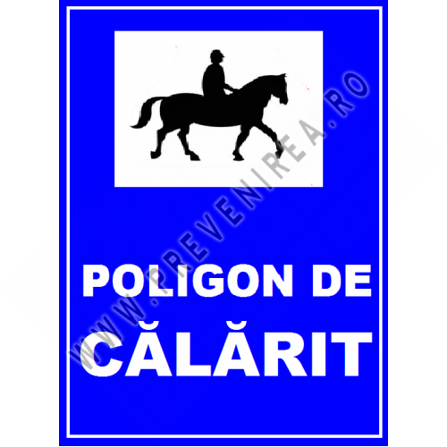 Placuta pentru poligon de calarit