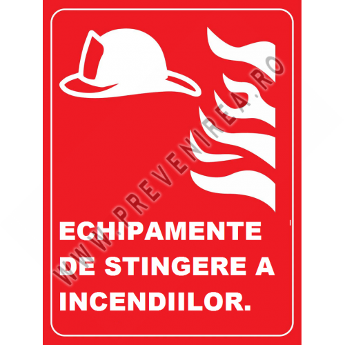 Placuta pentru echipamente de stingere a incendiilor