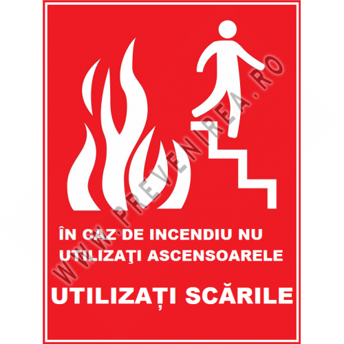 Placuta in caz de incendiu nu utilizati ascensoarele Placuta in caz de incendiu nu utilizati ascensoarele