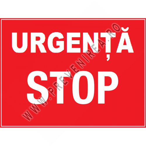Placuta pentru urgenta stop