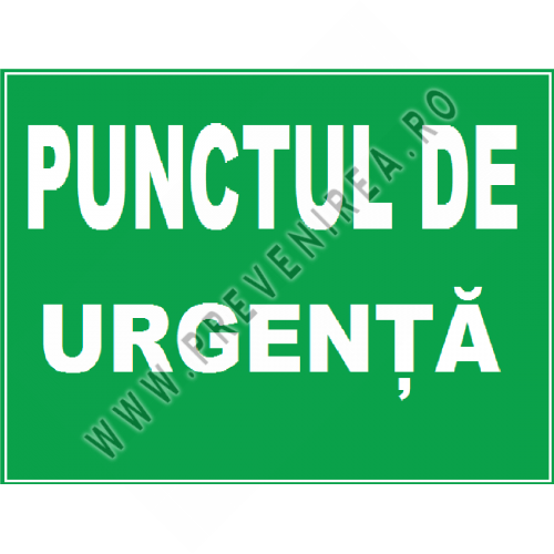 Placuta pentru punctul de urgenta