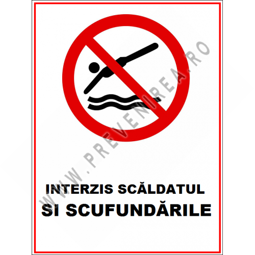 Placuta interzis scaldatul si scufundarile