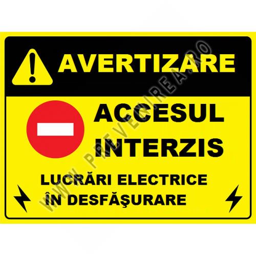 Placuta pentru lucrari electrice Placuta pentru lucrari electrice