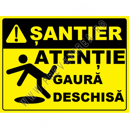 Placuta santier gaura deschisa