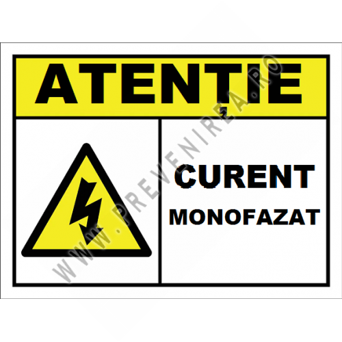Placuta pentru curent monofazat Placuta pentru curent monofazat