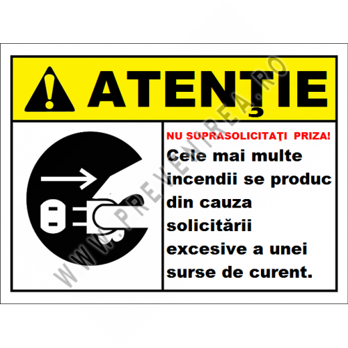 Placuta nu suprasolicitati priza poate produce un incendiu Placuta nu suprasolicitati priza poate produce un incendiu