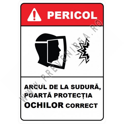 Placuta arcul de la sudura poarta protectia ochilor