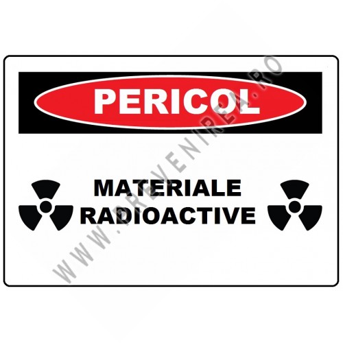 Placute pentru materiale radioactive Placute pentru materiale radioactive