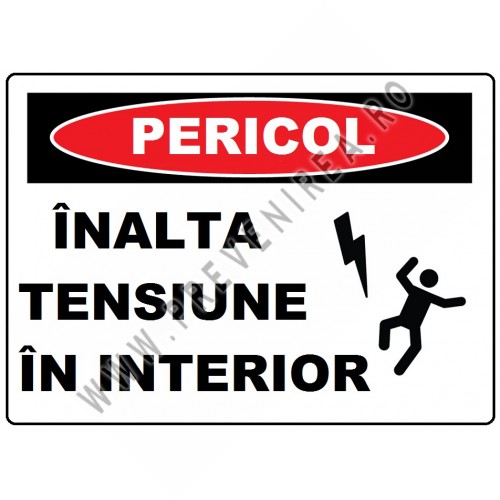 Placuta cu inalta tensiune in interior