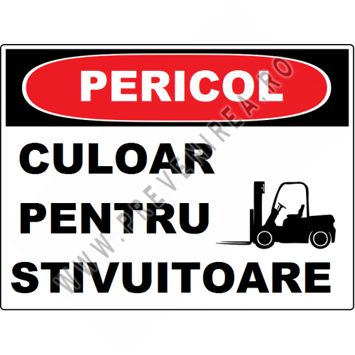 Placuta pentru culoar stivuitoare