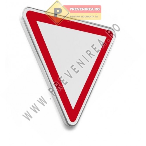 Indicator „Cedează Trecerea” – Semn Rutier Standard, Vizibilitate Ridicată