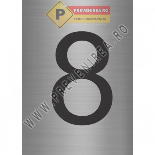 Plăcuțe din aluminiu cu numere și cifre – marcaj durabil și identificare pentru industrie, instituții și clădiri comerciale