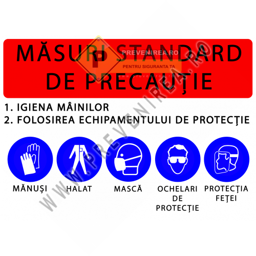 Indicator Măsuri Standard de Precauție – Igiena Mâinilor și Echipament de Protecție Obligatoriu