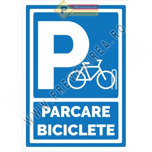 Indicator pentru Parcare Biciclete – Semn Profesional pentru Spații Publice