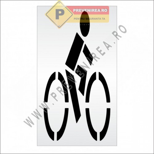 Șabloane pentru marcaj bicicletă piste și parcări de biciclete