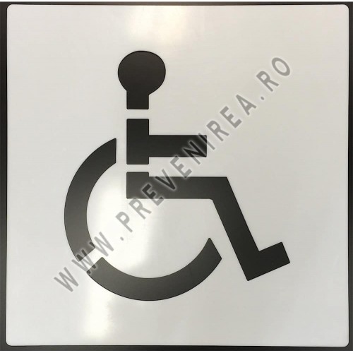 Șablon Loc de Parcare Rezervat Persoană cu Handicap Șablon Loc de Parcare Rezervat Persoană cu Handicap