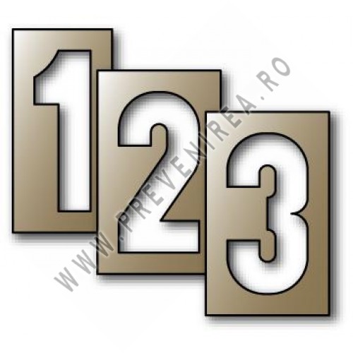 Set Șabloane Metalice Cifre 0–9 pentru Marcaje