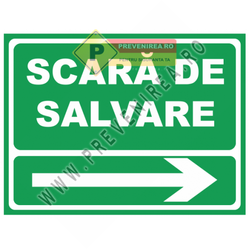 Indicator Scară de Salvare cu Săgeată Dreapta Indicator Scară de Salvare cu Săgeată Dreapta