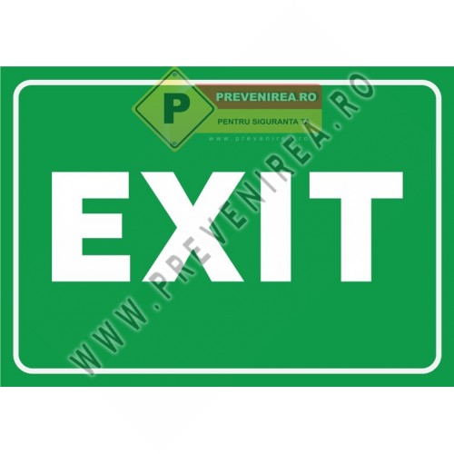 Indicator EXIT de siguranță – semnalizare profesională pentru ieșiri de urgență