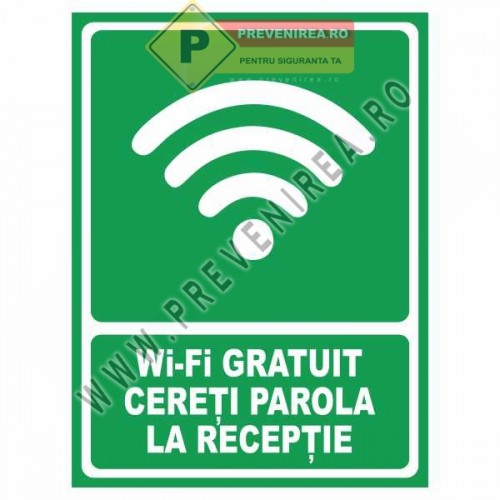 Indicator Wi-Fi Gratuit – Cereți Parola la Recepție Indicator Wi-Fi Gratuit – Cereți Parola la Recepție