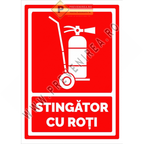 Indicator pentru Marcaj Stingător Mobil cu Roți Indicator pentru Marcaj Stingător Mobil cu Roți