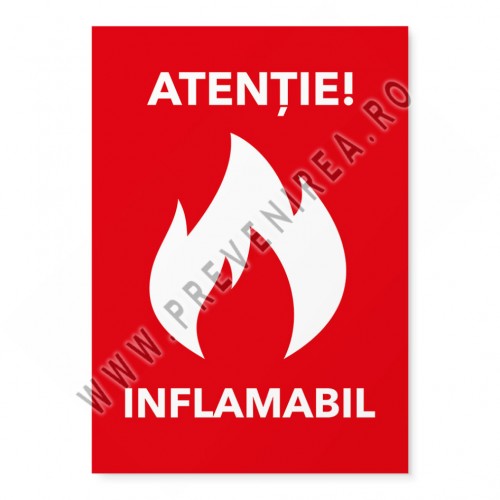 Indicator Atenție Inflamabil – Semn de Avertizare Standard pentru Siguranță Industrială Indicator Atenție Inflamabil – Semn de Avertizare Standard pentru Siguranță Industrială