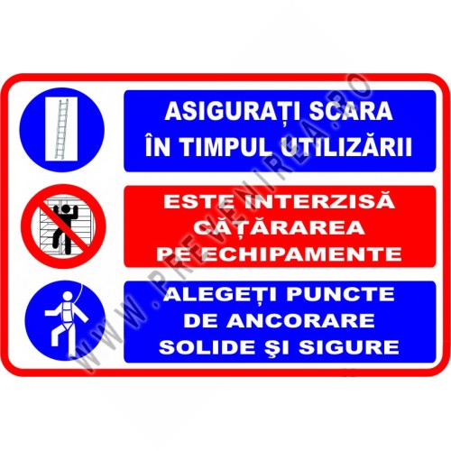 Indicator Instrucțiuni utilizare echipamente la înălțime” – Siguranță la locul de muncă
