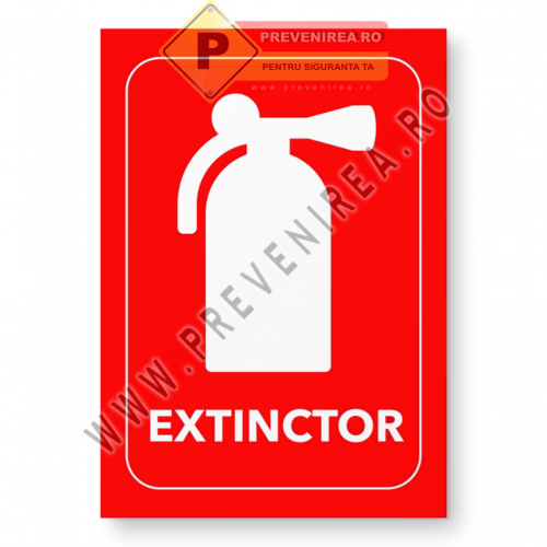 Indicatoare extinctoare PSI – semne de siguranță incendiu, conforme ISU