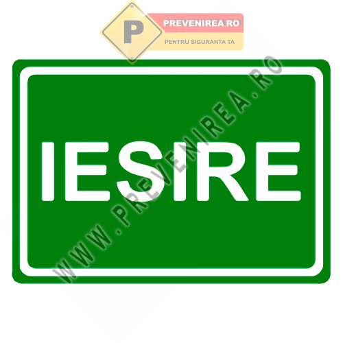 Indicator de Ieșire pentru Situații de Urgență – Semnalizare Incendiu Uși Evacuare