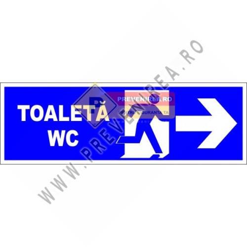 Indicator WC cu Săgeată – Semnalizare Toaletă Publică și Privată Indicator WC cu Săgeată – Semnalizare Toaletă Publică și Privată