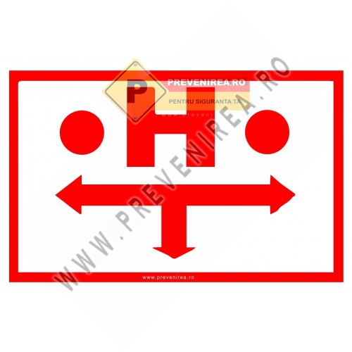 Indicator pentru marcarea hidranților exteriori – plăcuță de semnalizare PSI, vizibilitate ridicată, rezistent la intemperii