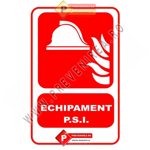 Indicator pentru echipamente PSI – semne de siguranță incendiu conforme normelor de protecție ISU