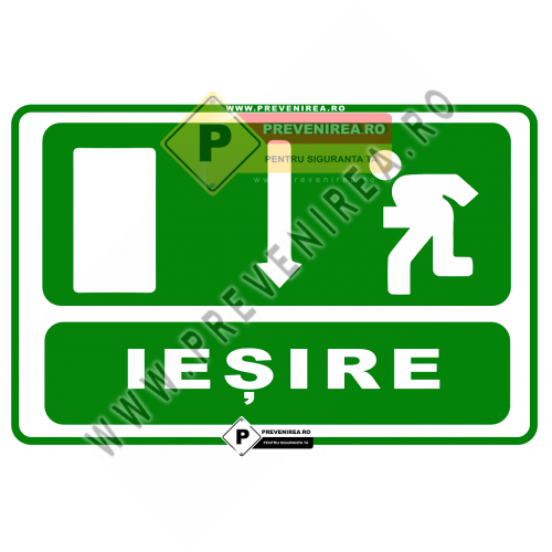 Semn Ieșire de Urgență Non-Electric – Ideal pentru Orice Spațiu