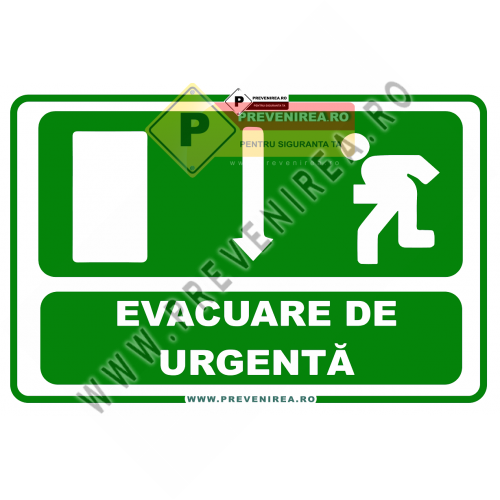Indicator Evacuare Săgeată Jos – Siguranță Rapidă în Situații de Urgență