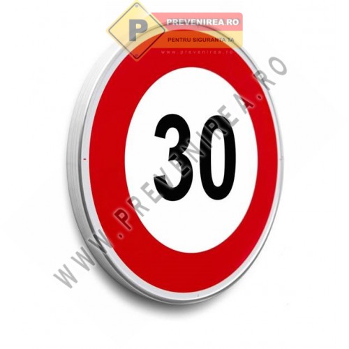 Indicatoare limită de viteză 30 km/h – semne rutiere rezistente pentru siguranță maximă Indicatoare limită de viteză 30 km/h – semne rutiere rezistente pentru siguranță maximă