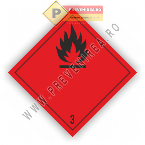 Etichete rezistente pentru lichide inflamabile Clasa 3 – Ideal pentru depozit și transport Etichete rezistente pentru lichide inflamabile Clasa 3 – Ideal pentru depozit și transport