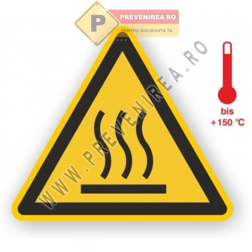 Semne pentru suprafete fierbinti 