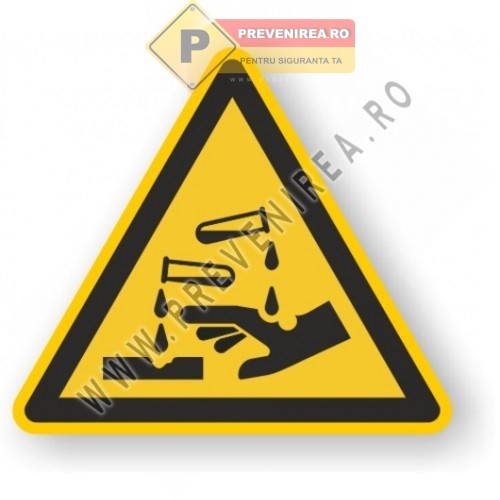 Semne pentru substante corozive Semne pentru substante corozive