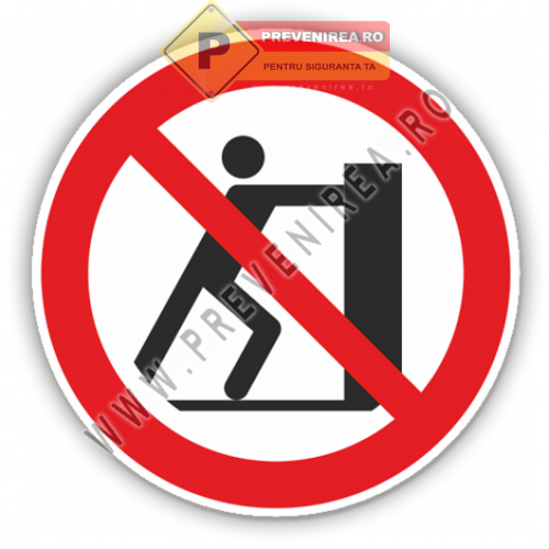 Semne pentru impingerea interzisa