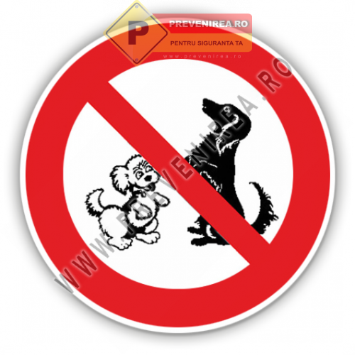 Semne pentru interzicerea cu animale de companie